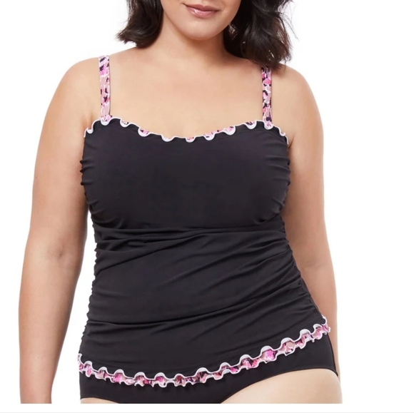 Profile by Gottex Women's Ruffle Tank Swim Top Tankini (D Cup) 36 D - Picture 11 of 11